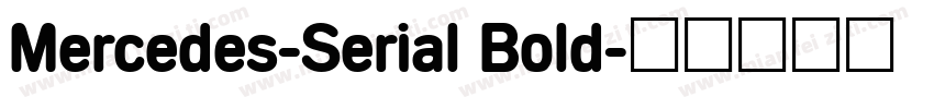 Mercedes-Serial Bold字体转换